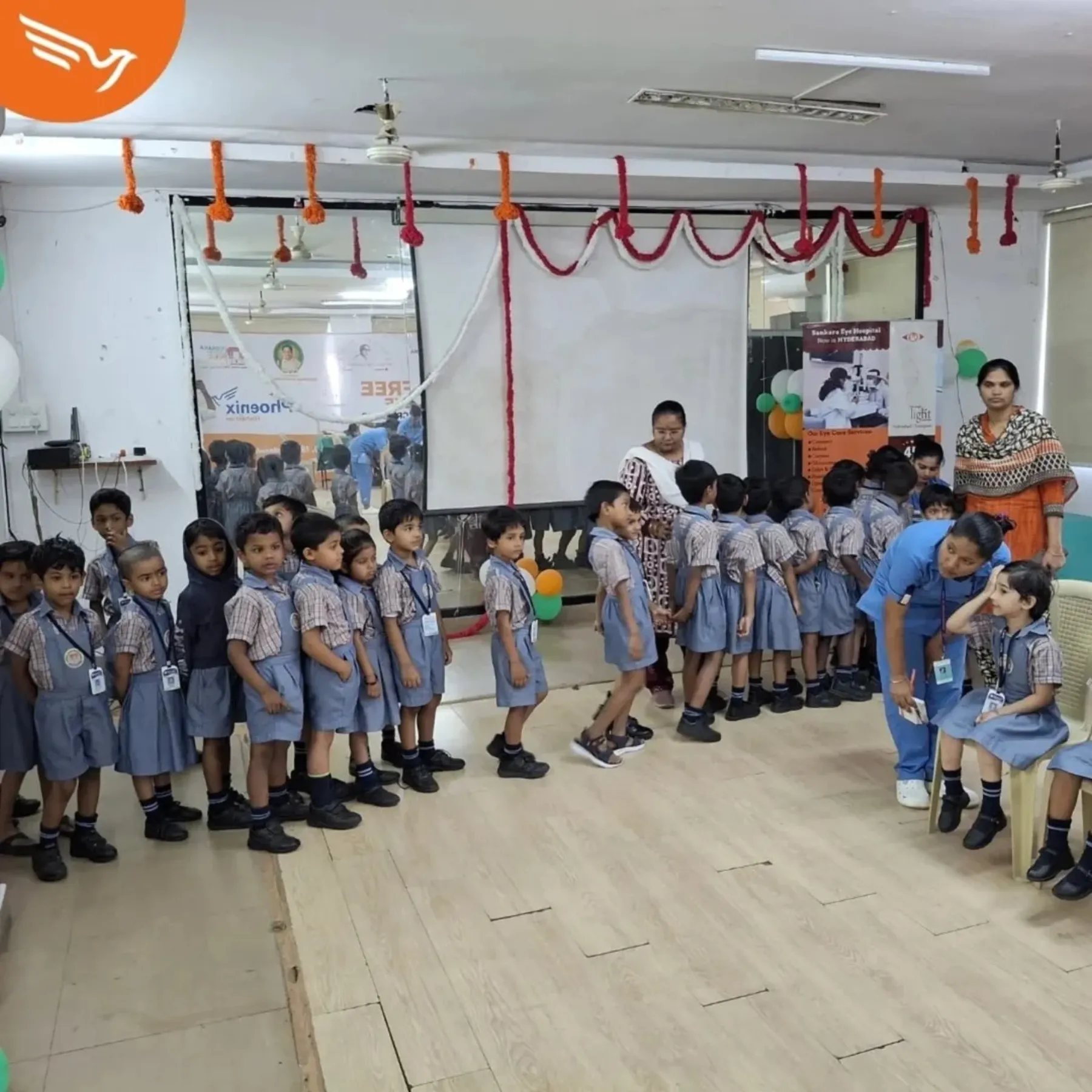 Free Eye Screening Camp at Vignan Jyothi School