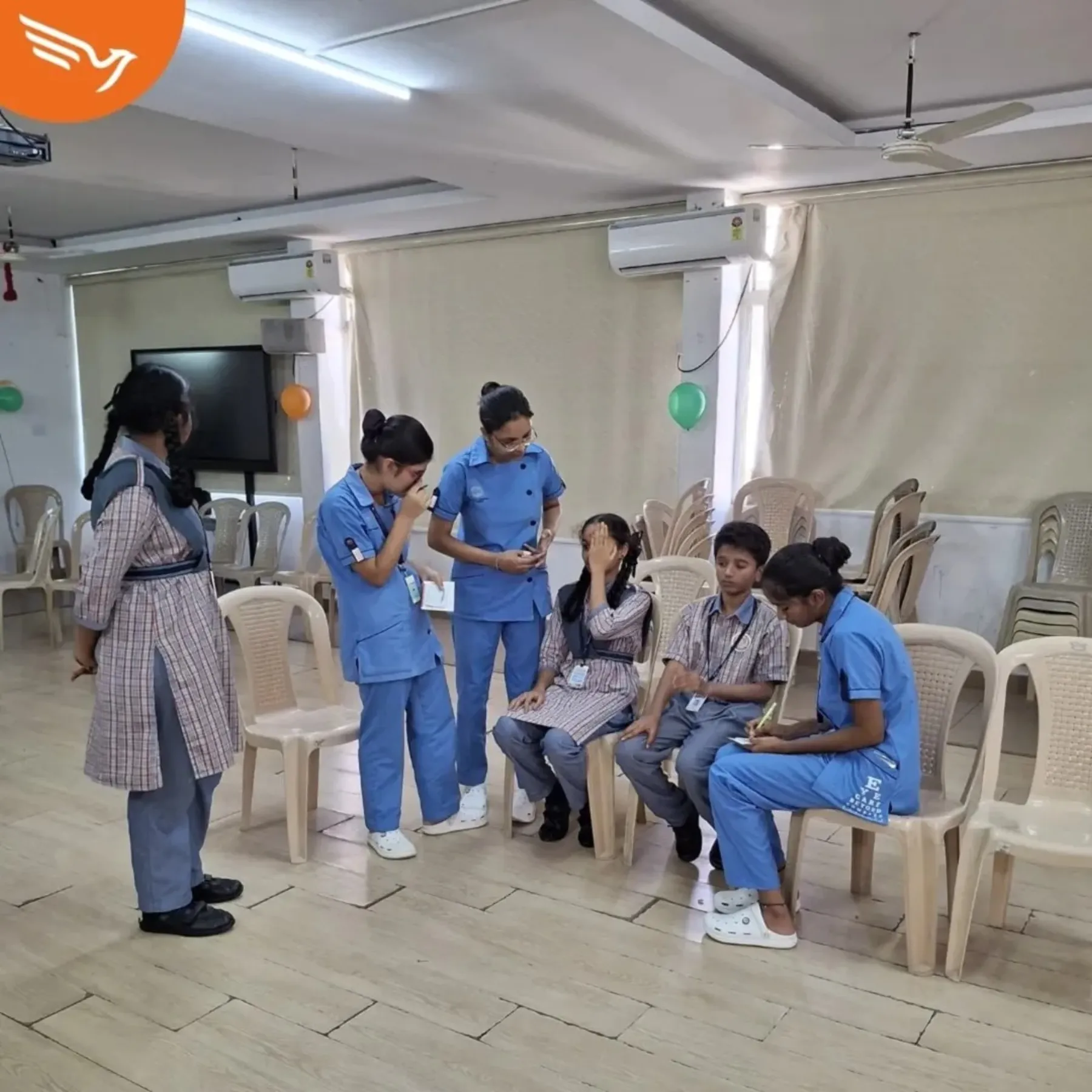 Free Eye Screening Camp at Vignan Jyothi School