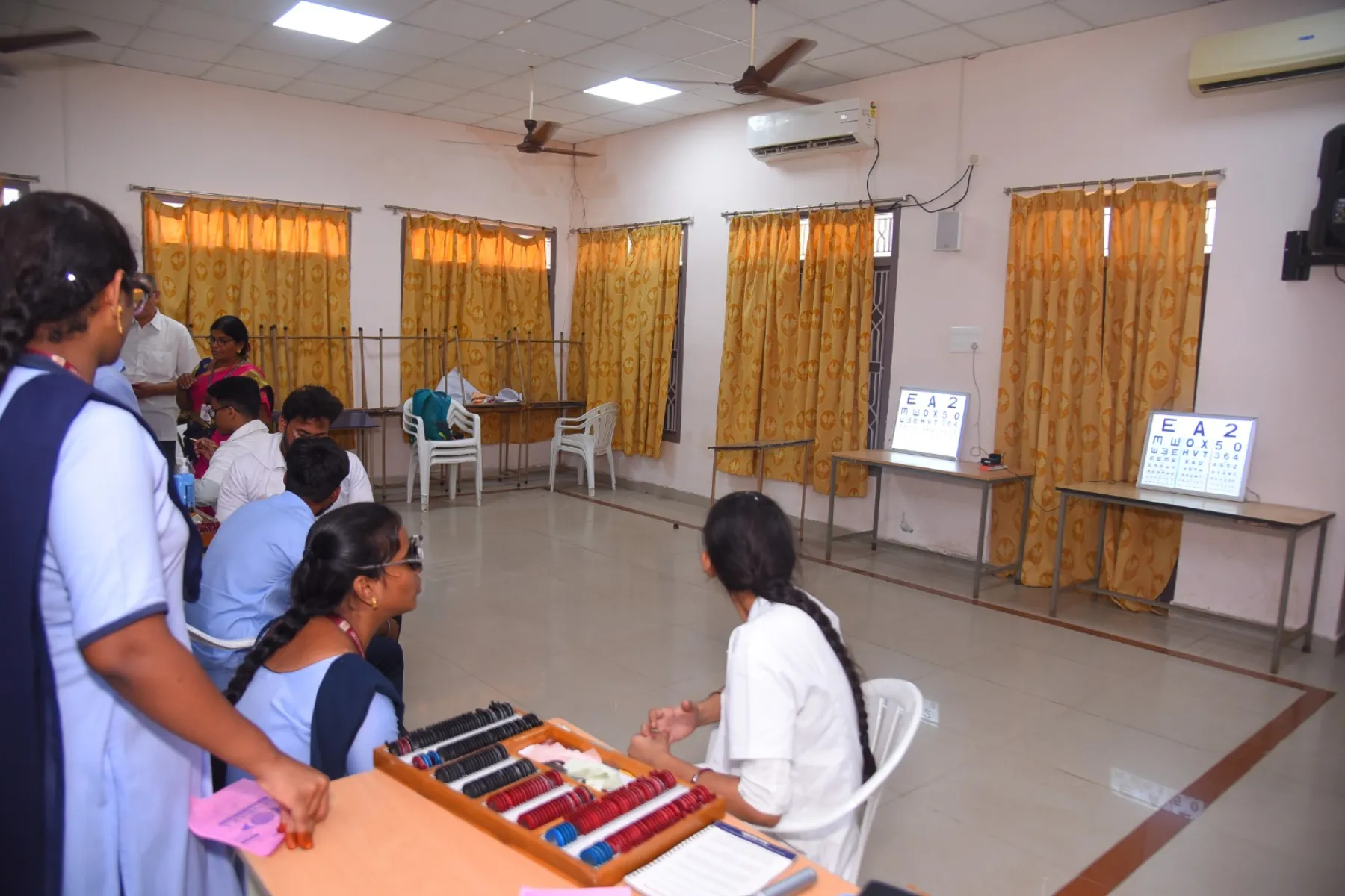Free Eye Screening & Health Camp at Seshadri Rao Gudlavalleru Engineering College Organized by Boppana Sarath Gopal Foundation