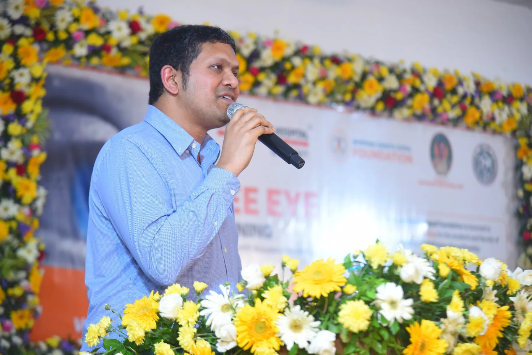 Free Eye Screening & Health Camp at Seshadri Rao Gudlavalleru Engineering College Organized by Boppana Sarath Gopal Foundation